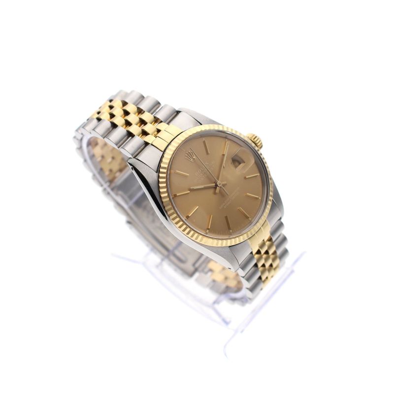 Image 4 of Rolex Datejust 36mm 16013; Automatic Bi-color Watch (Full Set '85)