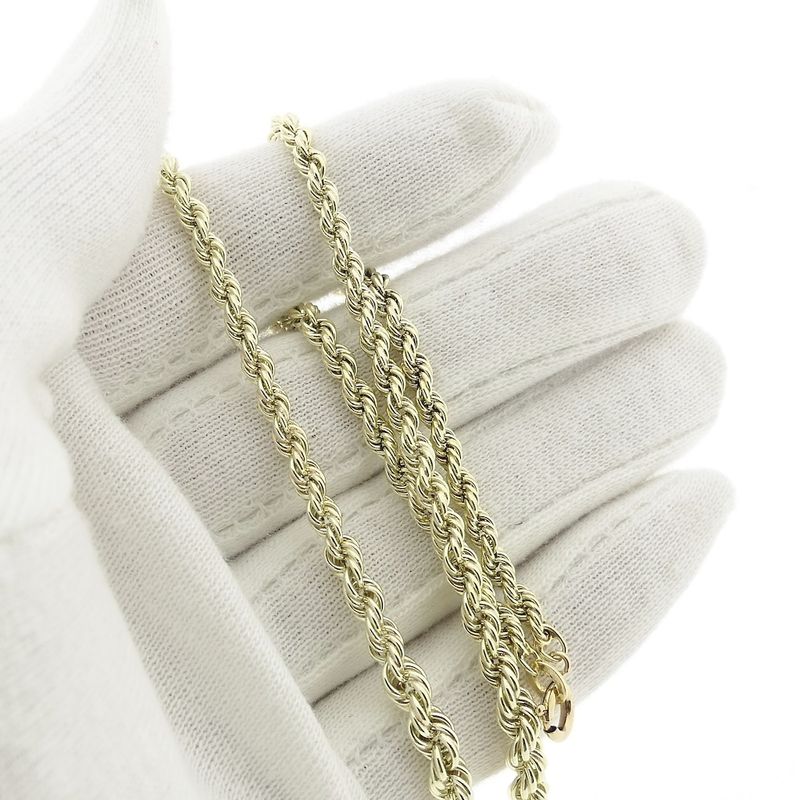 Image 5 of Gold twisted link necklace