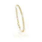 Image 1 of Two-tone gold Figaro link bracelet | 20.5 cm