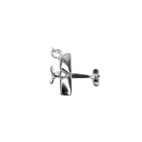 Silver pendant of a sports plane
