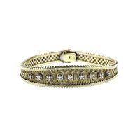 Gold bracelet with diamond; 0.27 ct. | 19 cm