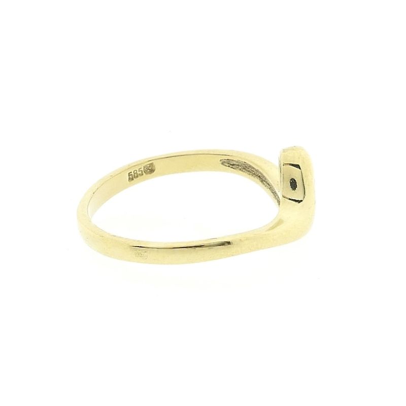 Image 6 of Gold ring with zirconia
