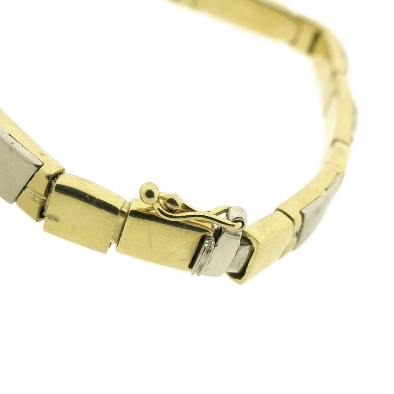 Image 4 of Two-tone gold matte bracelet