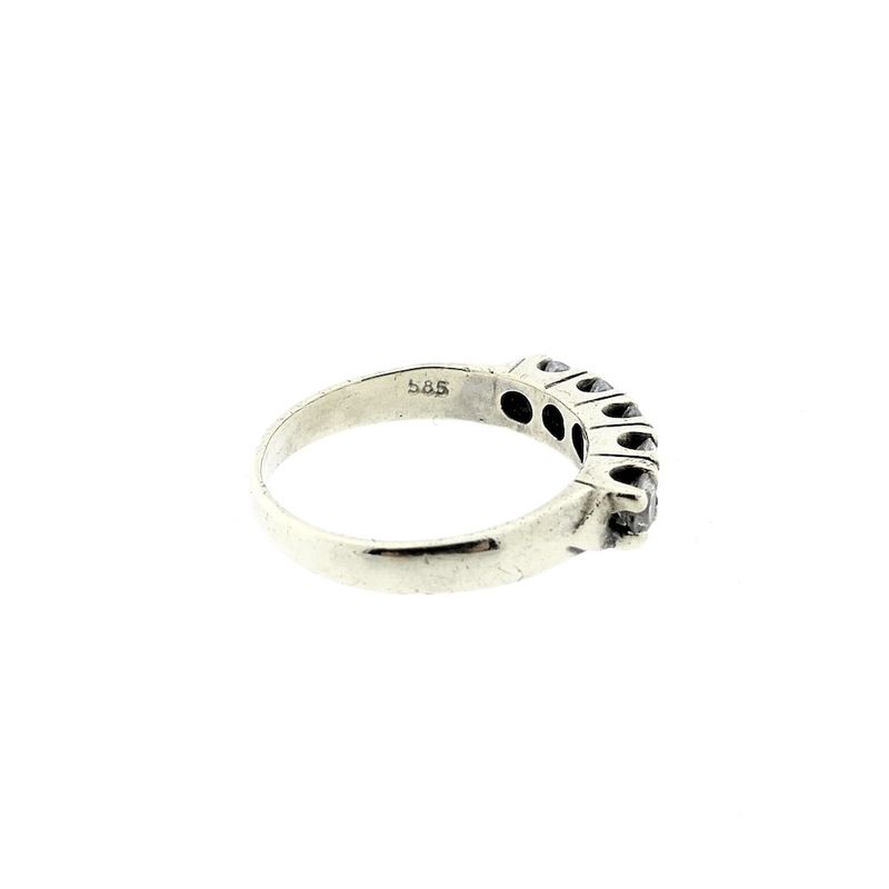 Image 6 of White gold ring with zirconia