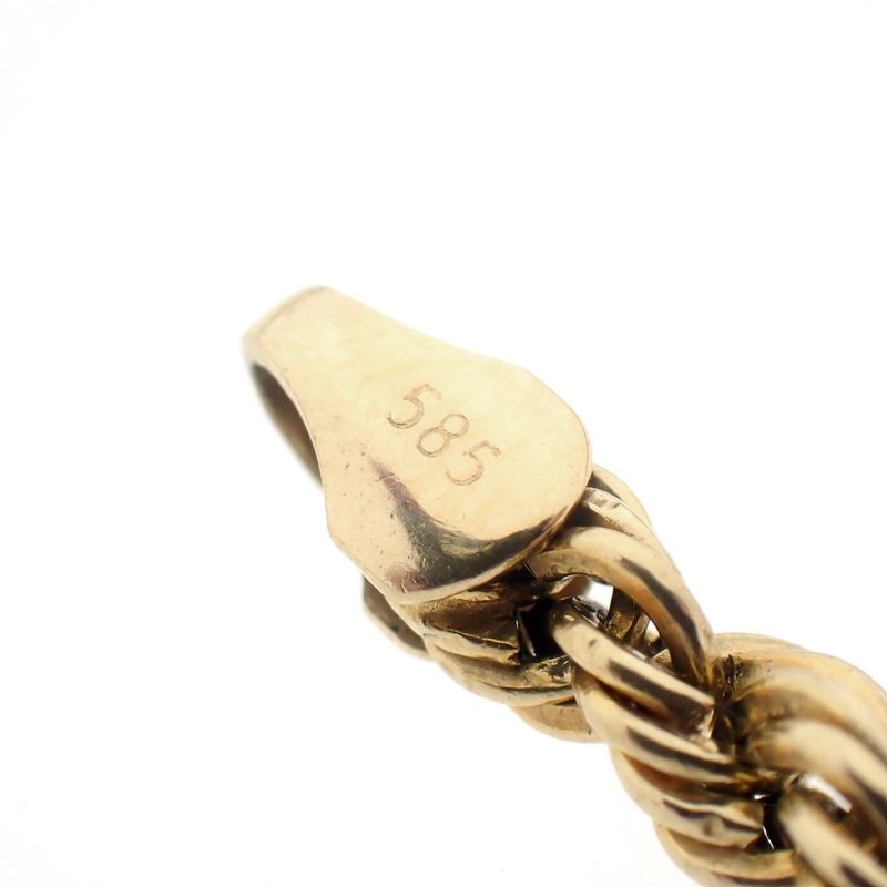 Image 10 of Gold twisted link chain | 51.5 cm