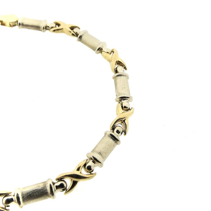 Image 4 of Two-tone gold fantasy link bracelet