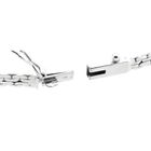 Image 6 of White Gold Cardano Link Bracelet with Sapphire & Diamonds