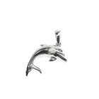 Image 1 of Silver charm; Dolphin