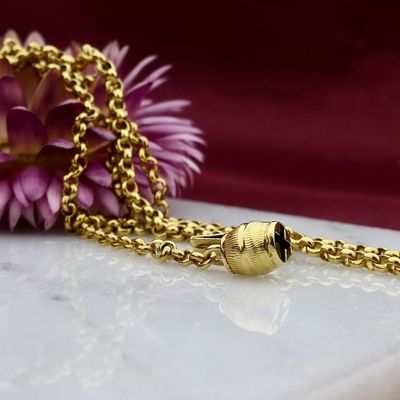Afbeelding 2 van Gouden jasseron schakelketting