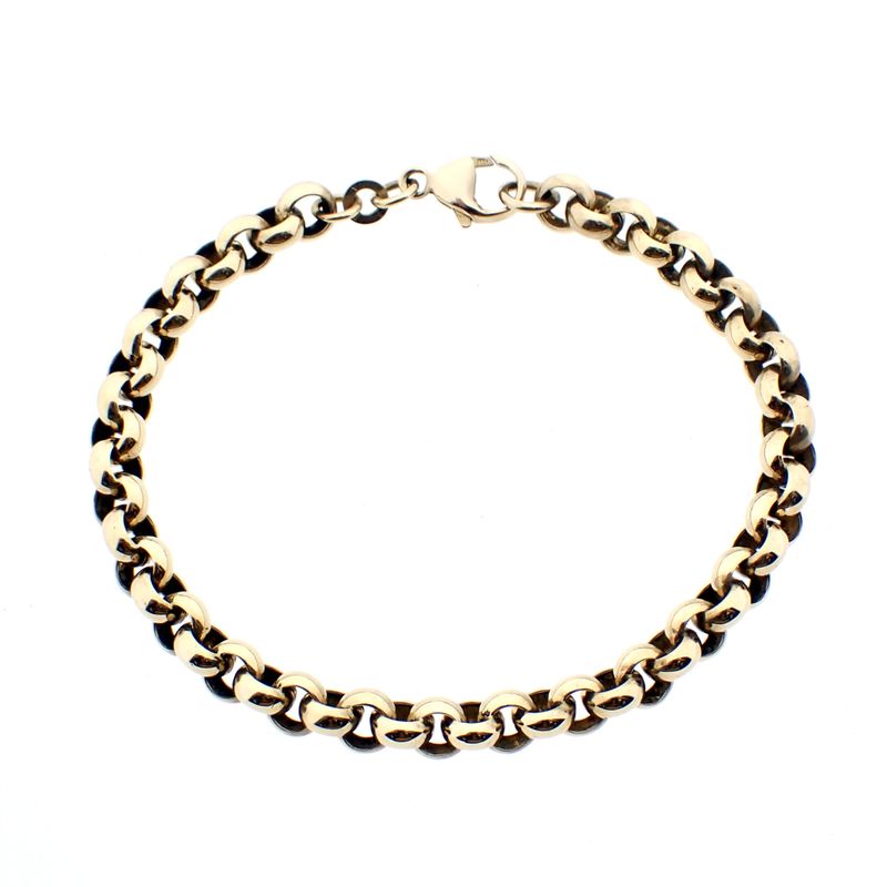 Image 1 of 8-karat Jasseron link bracelet | 19.5 cm