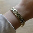 Image 6 of Gold braided bracelet | 19 cm