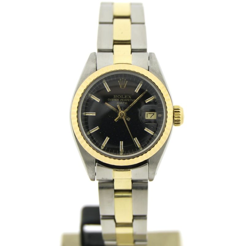 Image 18 of Rolex Datejust 26mm 6917; 18k gold/steel women's watch