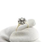 Image 6 of Two-tone gold entourage ring with diamond | 0.23 ct.