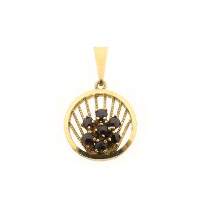 Gold pendant with garnet Image 1 of Gold pendant with garnet