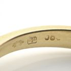 Image 8 of Two-tone gold subtle ring with diamond; 0.04 ct.