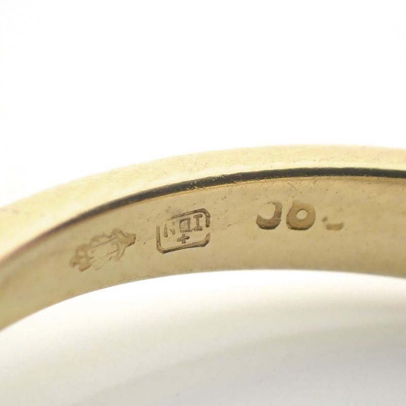 Image 8 of Two-tone gold subtle ring with diamond; 0.04 ct.