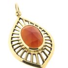 Image 6 of Vintage gold pendant with carnelian