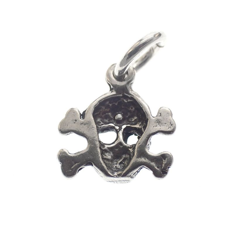 Image 3 of Silver charm; Skull