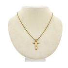 Image 3 of Gold pendant of the letter T with diamond; 0.035 ct.