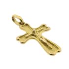 Image 6 of Antique gold pendant of a cross with corpus