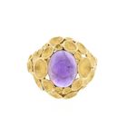 Image 3 of Gold cocktail ring with amethyst