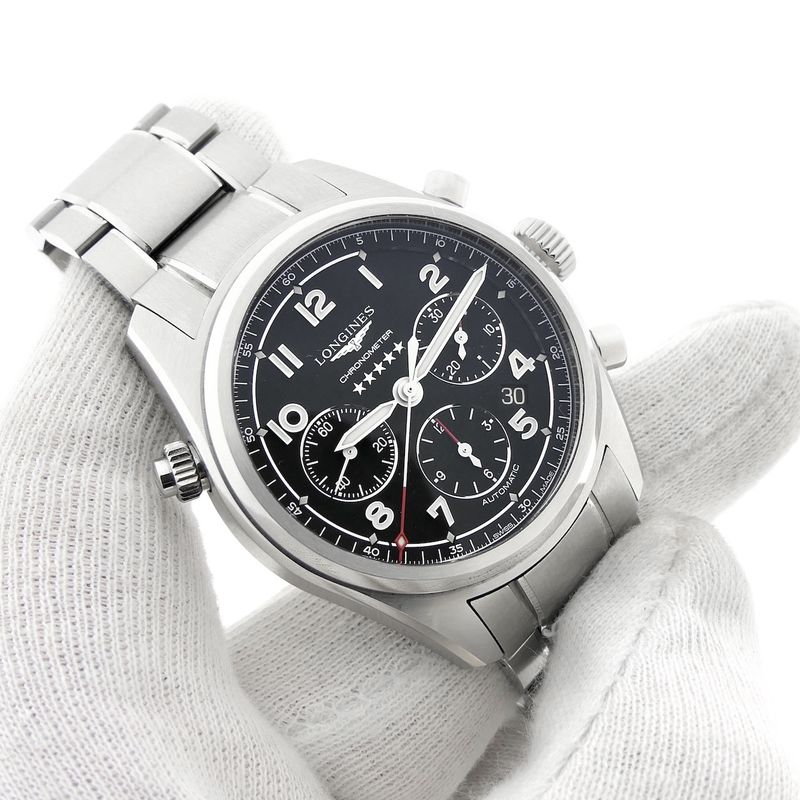 Image 12 of Longines Spirit Chronometer L3.820.4; Automatic chronograph men's watch