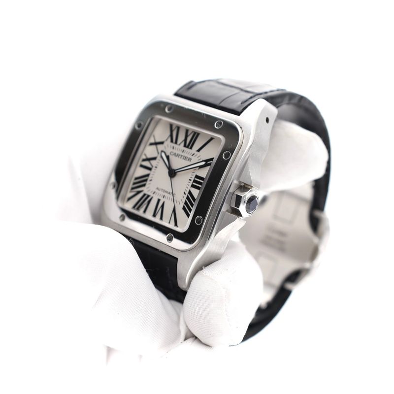 Image 5 of Cartier Santos Automatic 100 XL W20076X8; Men's Watch
