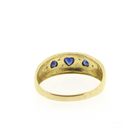 Image 4 of 18K Gold ring with sapphire and diamond | 0.03 ct.