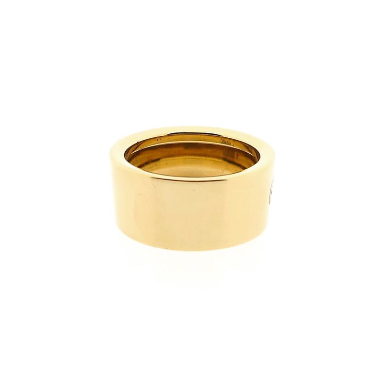 Image 6 of Cartier yellow gold wide ring with diamonds; 0.04 ct.