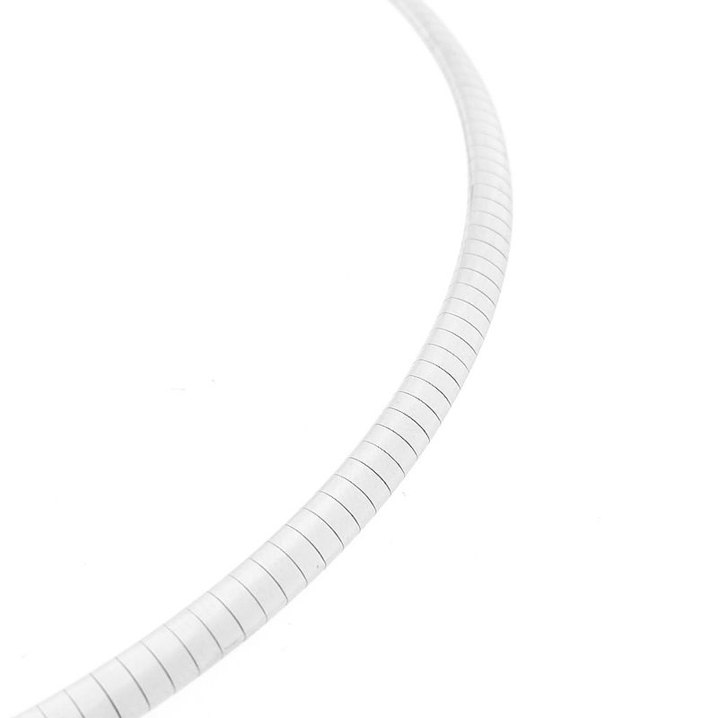 Image 6 of White gold Omega link necklace