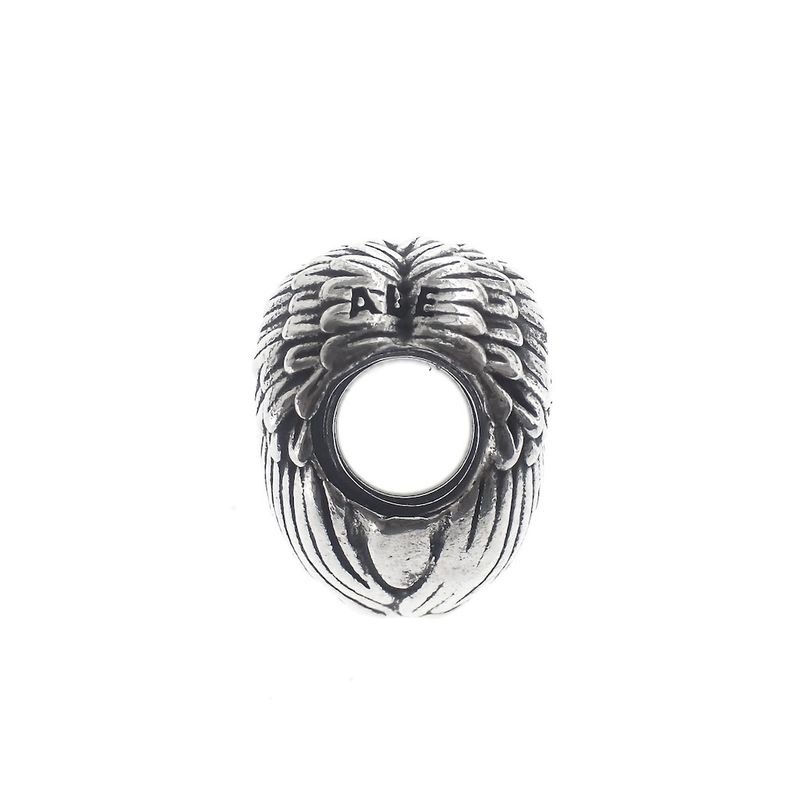 Image 7 of Pandora charm; Silver; Winged Heart