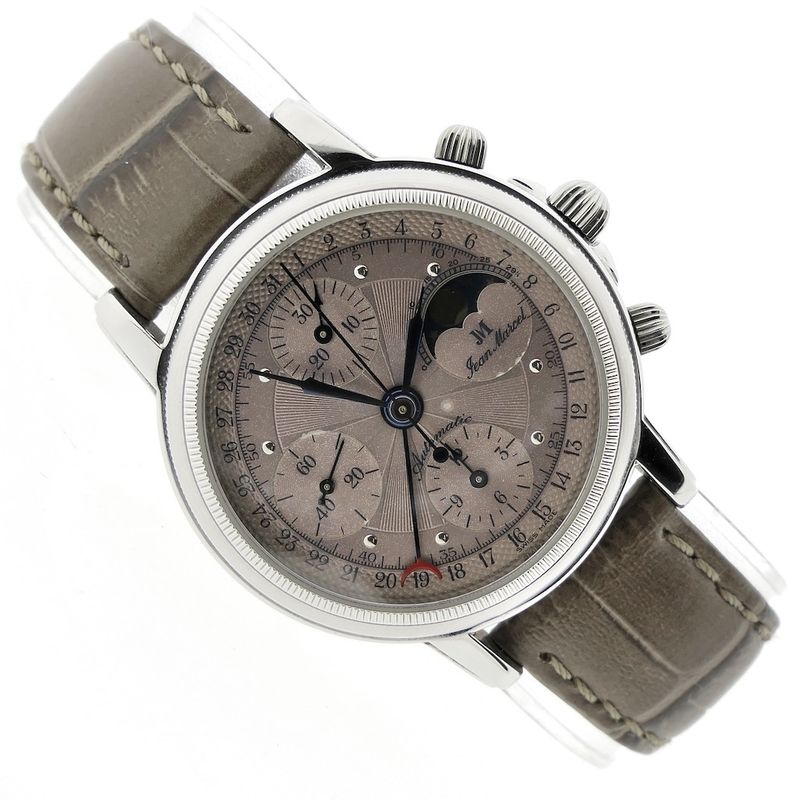 Image 5 of Jean Marcel 'Moonphase Calendar'; Chronograaf heren horloge