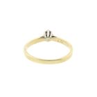 Image 5 of Gold solitaire ring with diamond; 0.10 ct.