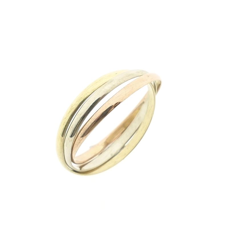 Image 1 of Tricolor gold trinity ring