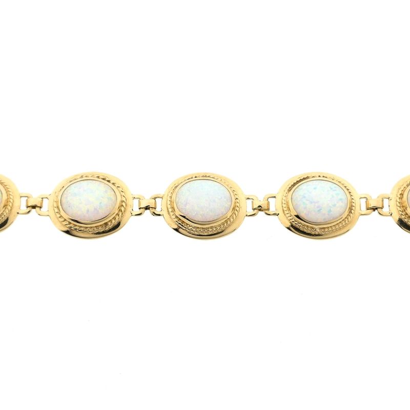 Image 6 of Gold bracelet with opal