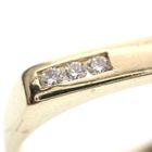 Image 4 of Gold subtle ring with diamonds | 0.03 ct.