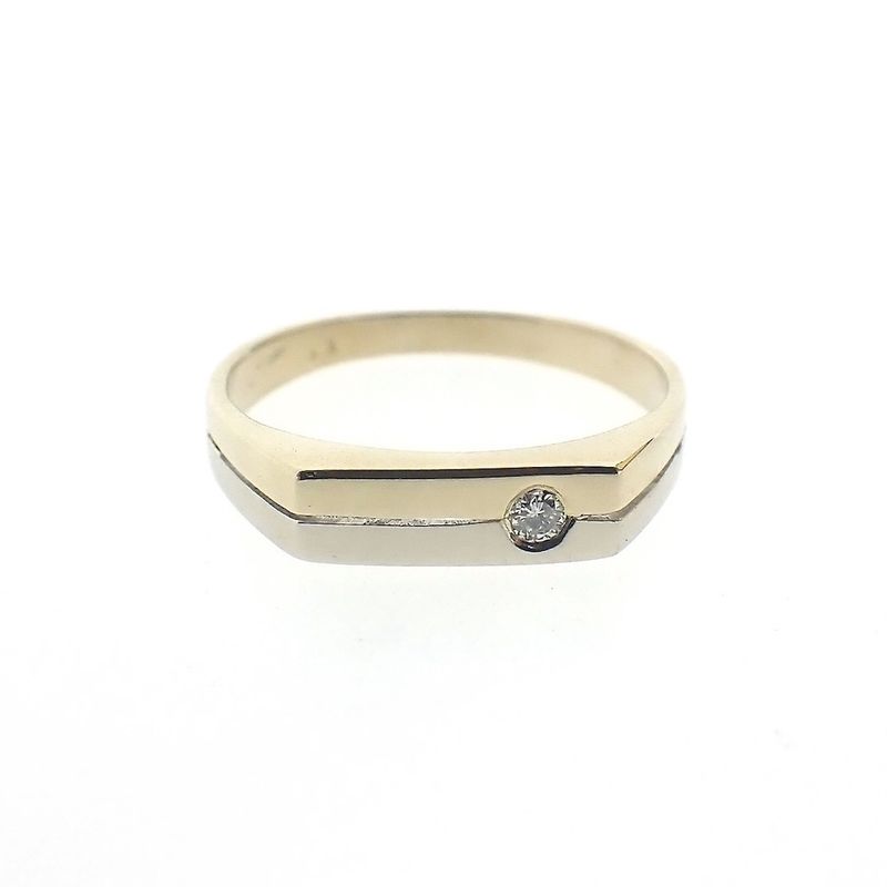 Image 5 of Two-tone ring with diamond | 0.025 ct