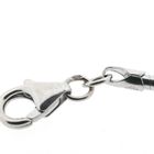 Image 7 of White gold omega link necklace