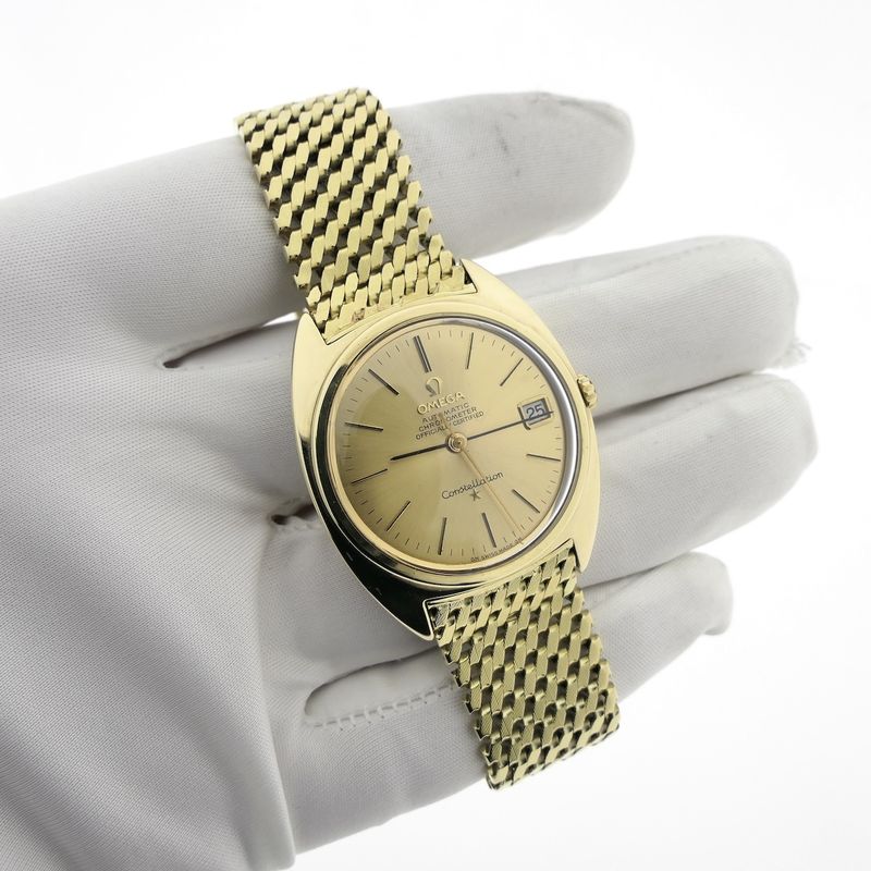 Image 7 of Omega Constellation Automatic Chronometer 168.009; Vintage 14k gold men's watch