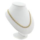 Afbeelding 3 van Bicolor gouden panterschakel ketting
