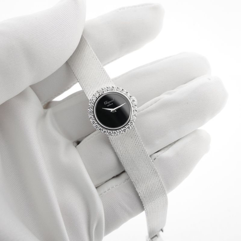 Image 10 of Chopard Geneva Cocktail Watch 2795/1; Vintage 18k white gold women's watch with diamonds