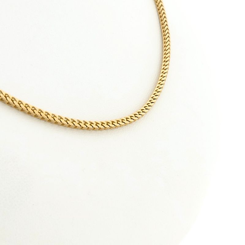 Image 7 of Square Fox Tail Chain; 14 Karat; 45.5 cm