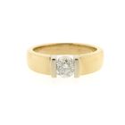 Image 4 of Christ bicolor gold solitaire ring with diamond 1.01 ct.