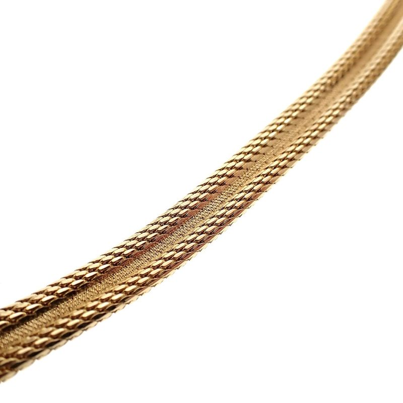 Image 6 of Luxurious gold braided necklace