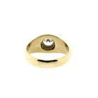 Afbeelding 4 van Gouden gebolde ring met zirconia