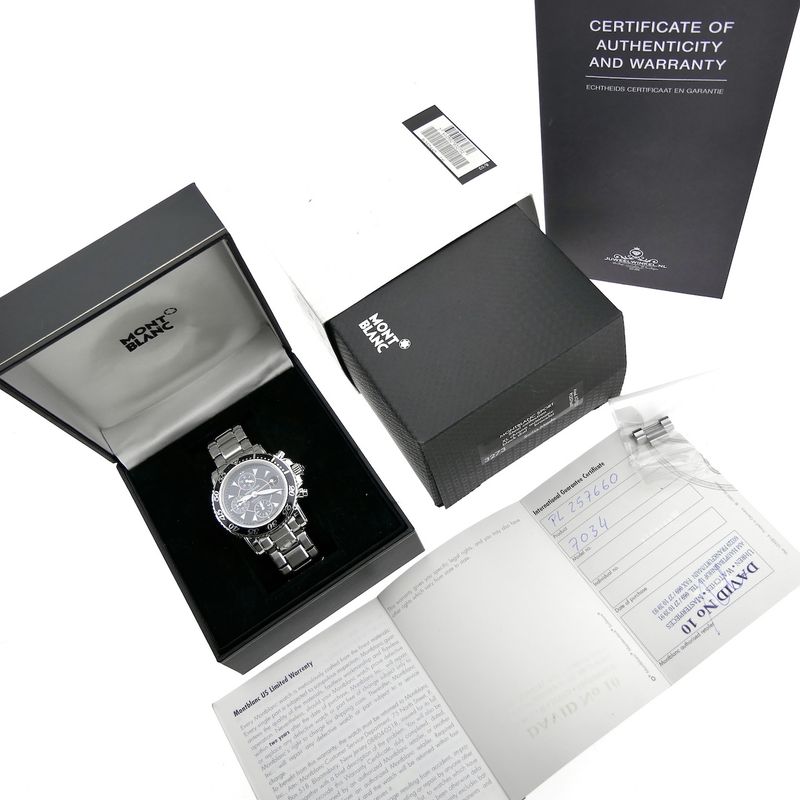 Image 14 of Montblanc Meisterstück Sport Chronograph 7034; Automatic men's watch