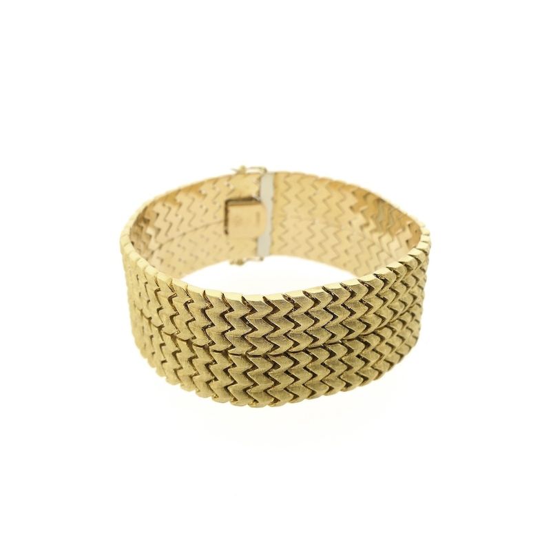 Image 8 of Vintage gold wide link bracelet