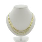 Image 1 of Gold herringbone link necklace