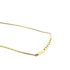 Image 4 of Gold cobra link necklace with 0.03 ct. diamond | 42.5 cm