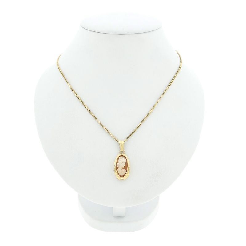 Image 8 of Vintage gold pendant with cameo